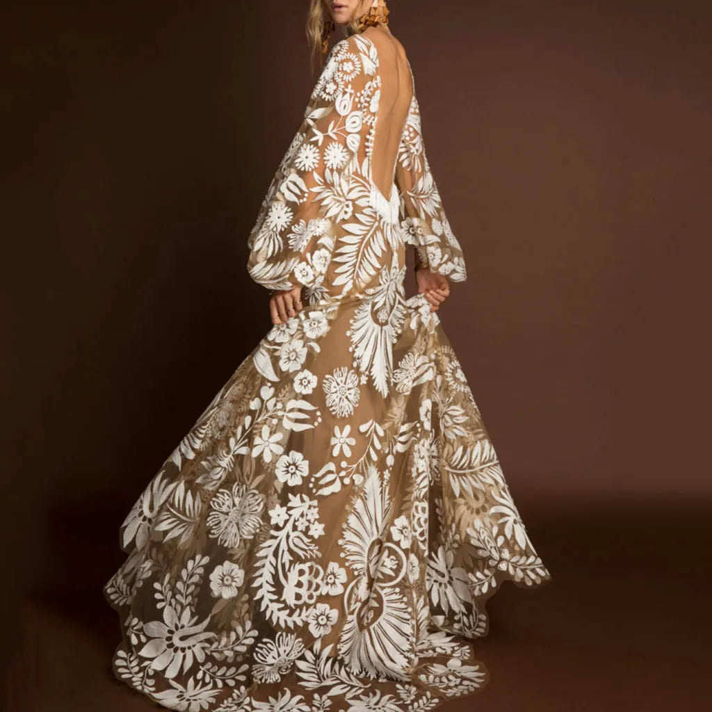 Floral Evening Dress